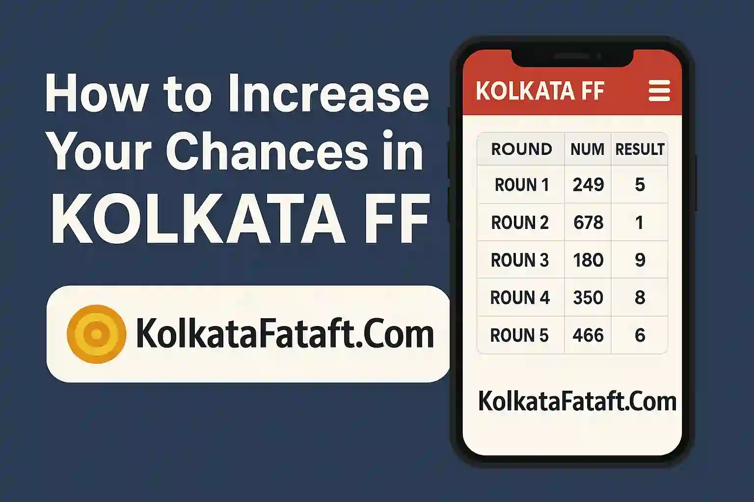 How to Increase Your Chances in Kolkata FF