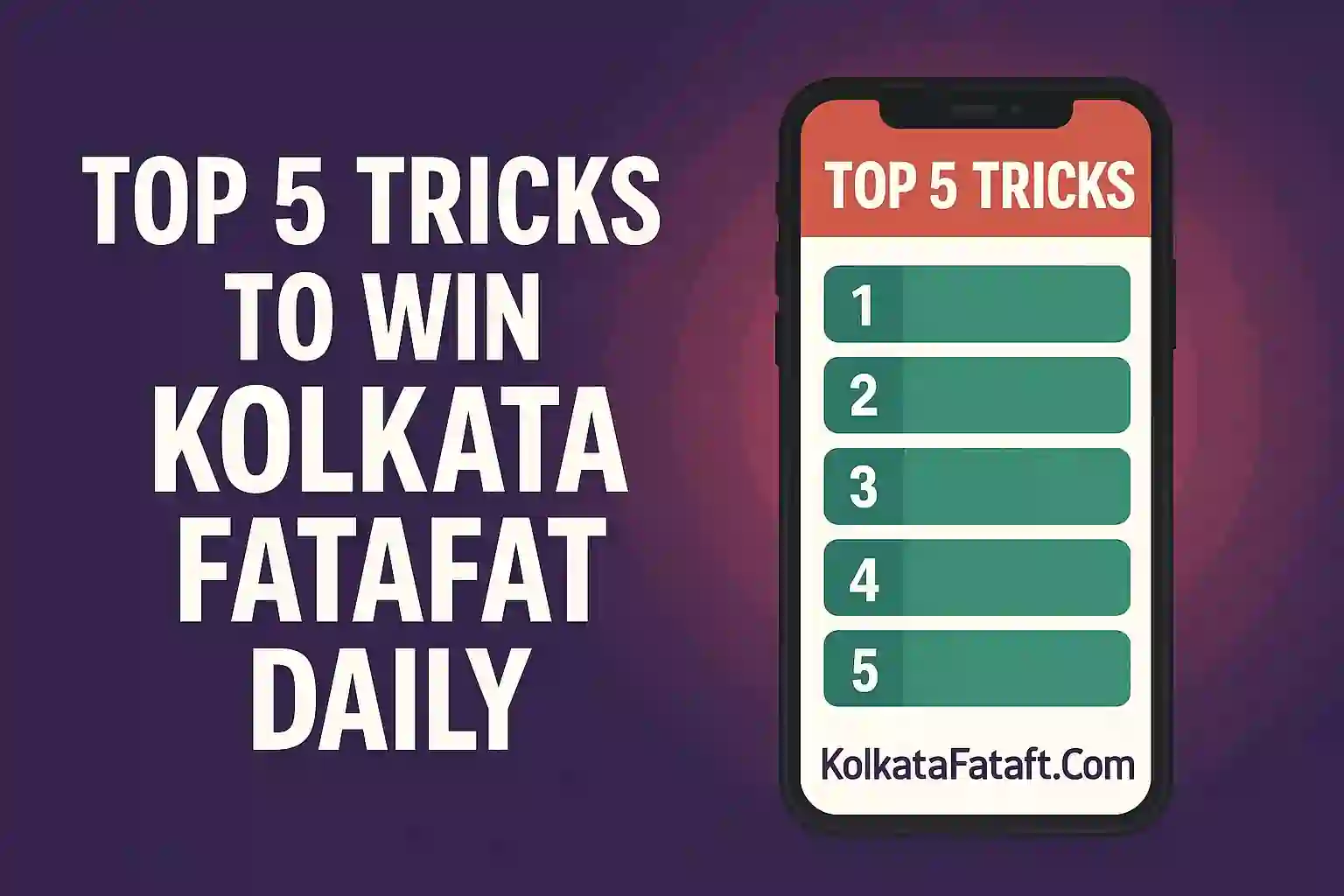 Top 5 Tricks to Win Kolkata Fatafat Daily